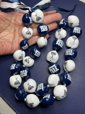 2012 New York Giants Super Bowl XLVI Kukui Nut Lei